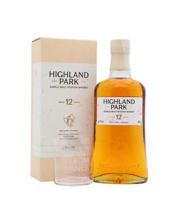 Highland Park 12 Year Old sunset packaging