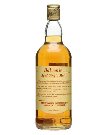 Balvenie 1969 12 Year Old Robert Watson Independent Bottler
