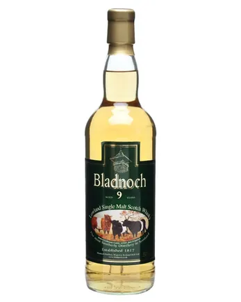 Bladnoch 9 Year Old Cow Label