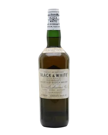Black & White Bottled 1960s Shorter Bottle