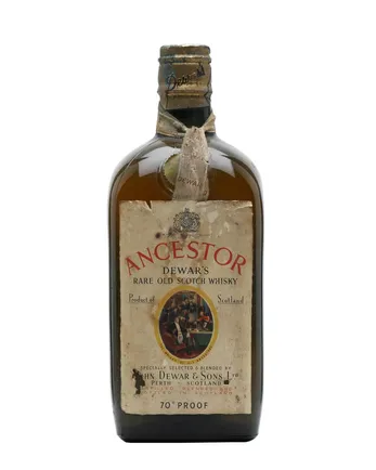 Dewar's Ancestor Spring Cap Bottled 1950s