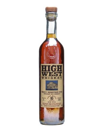 High West Rocky Mountain Rye 16 Year Old
