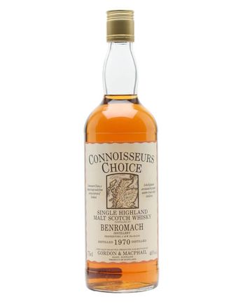 Benromach 1970 Map Label Connoisseurs Choice Gordon & Macphail