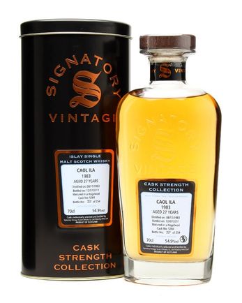 Caol Ila 1983 27 Year Old Cask #5284 Signatory