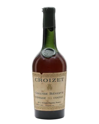 Croizet Grande Reserve 1914 Cognac Bottled 1950s