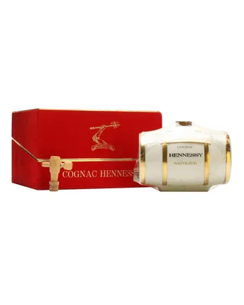 Hennessy Napoleon Cognac Ceramic Barrel Bottled 1980s