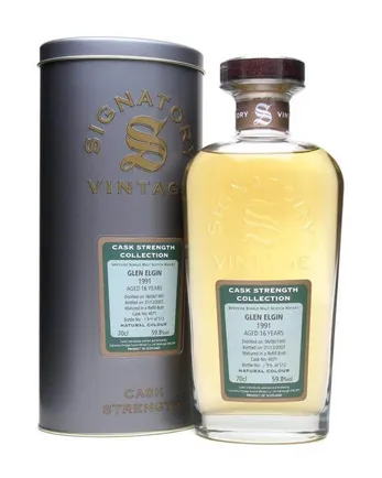 Glen Elgin 1991 16 Year Old Signatory Cask Strength Collection