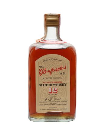 Glenfarclas 12 Year Old Yellow Label Rectangular Bottle OB