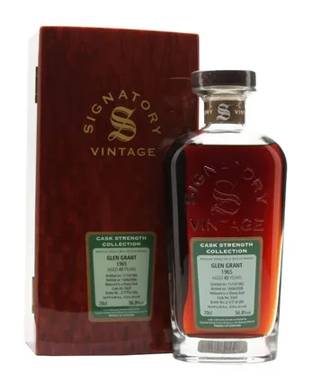 Glen Grant 1965 40 Year Old Sherry Butt Signatory