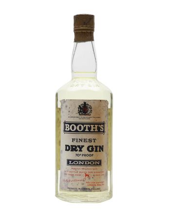 Booth's Dry Gin Bottled 1960s