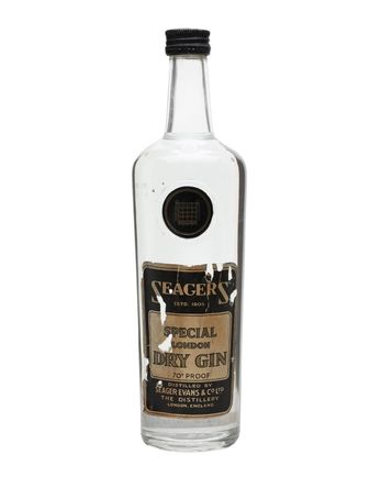 Seager's London Dry Gin Bottled 1970s