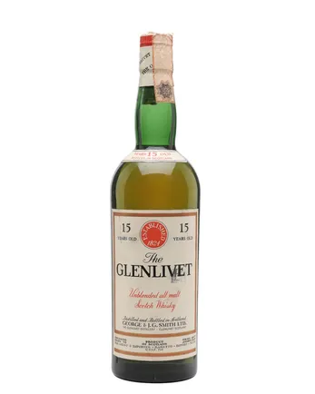 Glenlivet 15 Year Old Bottled 1960s