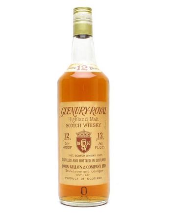 Glenury Royal 12 Year Old Bottled 1970s