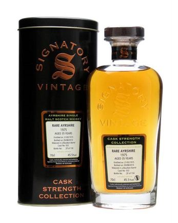 Rare Ayrshire Ladyburn 1975 36 Year Old Cask #563 Signatory Cask Strength Collection