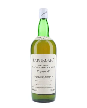Laphroaig 10 Year Old Unblended Bottled 1980s