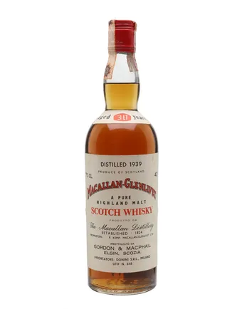 Macallan Glenlivet 1939 30 Year Old Sherrywood G M Gordon & Macphail