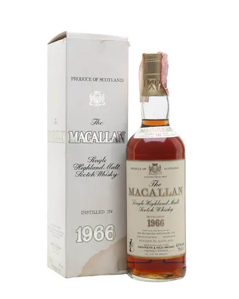 Macallan 1966 18 Year Old Vintage Label
