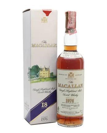 Macallan 1976 18 Year Old Vintage Label