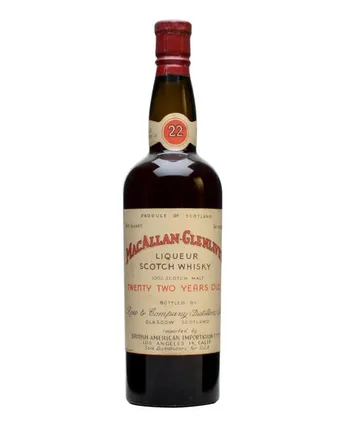 Macallan 22 Year Old 1930s