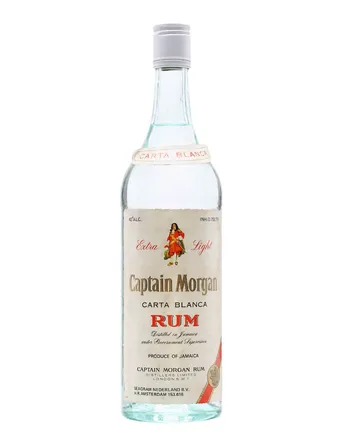Captain Morgan Carta Blanca Rum Bottled 1980s