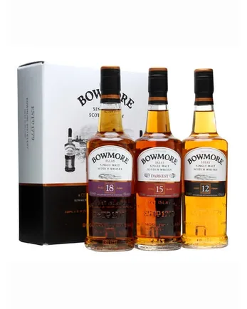 Bowmore Gift Pack 12 Year Old 15 Year Old 18 Year Old