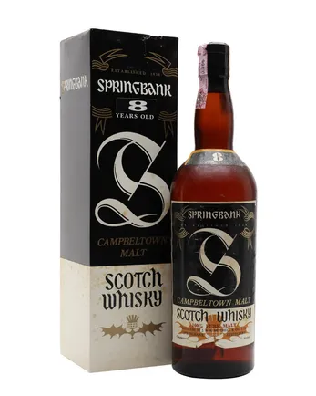 Springbank 8 Year Old Bottled 1970s