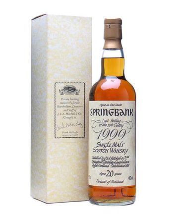 Springbank 20 Year Old Last Bottling