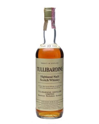 Tullibardine 10 Year Old Bottled 1980s 75cl