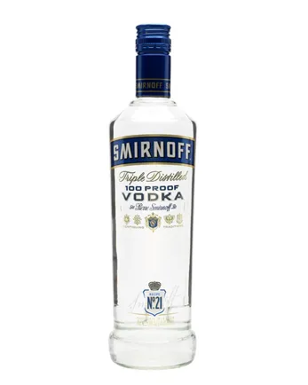 Smirnoff Blue Export Strength Vodka